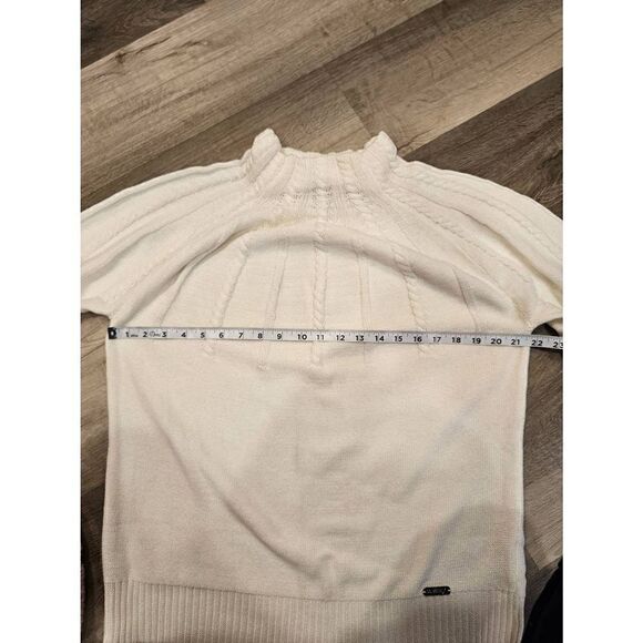 Collection L White Knit Women's Turtleneck Sweater size 12 - Picture 8 of 10